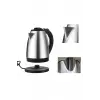 Kettle Su Isıtıcı C F Priz Uyumlu 220 - 240 V Paslanmaz Çelik Kablolu