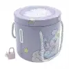 Kilitli Metal Yuvarlak Kumbara - S-258