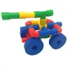 King Kids Tekerlekli Boru  72 Parça - PE 7190