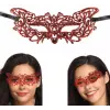 Kırmızı Dantel Masquerade Maskesi 9 No Bx40