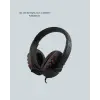 Kırmızı Gaming Headset Mikrofonlu Sağlam Kablolu Konforlu
