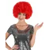 Kırmızı Renk Kıvırcık Afro Bonus Peruk Bx40