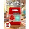 Kırmızı Şifreli ATM Kasa Para Yutan Kumbara