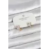 Kitty Model Gold Renk Pirinç Çocuk Küpe