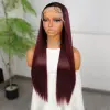 Kızıl Kahve Fiber Sen Düz Tül Peruk