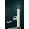 Klasik Mum 12 Adet - Kokusuz Mum 721864