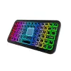 Kompakt Siyah RGB Işıklı Bluetooth Mini Klavye