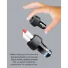 Kompakt Tasarımlı Type-C + USB Girişli Araç Şarj Başlığı