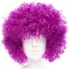 Koyu Mor Renk Violet Afro Bonus Saç Peruk Bx40