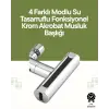 Krom Musluk Başlığı | 4ü 1 Arada Su Çıkışı | Kolay Montajlı