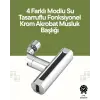 Krom Musluk Başlığı | 4ü 1 Arada Su Çıkışı | Kolay Montajlı