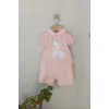 Kuğu Desenli Kız Tulum 3-6-9 Ay