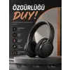 Kulak Üstü Bluetooth Kulaklık Ayarlanabiilir Uzun Pil Ömrü Kablosuz 5.0 Bluetooth