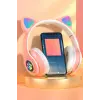 Kulak üstü Bluetooth Kulaklık - Renk: Pembe, Bluetooth Versiyon: 5.0, Mikrofon, Özellik: Kablolu