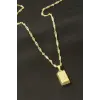Külçe Şekilli Uçlu Kolye