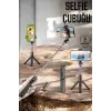 Kumandalı Tripod Telefon Tutucu Selfie Çubuğu 360 Derece Dönebilen