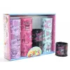 Kuromi Baskılı Magic Spring Stres Yayı - Standlı Mor Ve Siyah Renk 12li Seti Alk3987