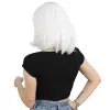 Küt Kahküllü Fiber Sen Peruk / Beyaz