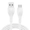 KUULAA Liquid Silicone USB Type C QC3.0 Hızlı Şarj Kablosu 1metre-(5775)