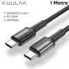 KUULAA Type C Type-C PD 60W QC4.0 Hızlı Şarj ve Data Kablosu 1Metre-(5775)