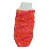 Lastikli El Geçmeli Yumuşak Eldiven Banyo Lifi Pembe-Turuncu 20x10 Cm
