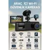 LCD Ekranlı 1080p 3 Kameralı Araç İçi Kamera Geri Görüş Destekli Gece Görüşlü G Sensörlü