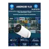 LED FULL HD projeksiyon cihazı 1920x1080 çözünürlük Bluetooth Android beyaz USB HDMI