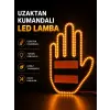 Led Işık El İşareti Araç Camı İçin Uzaktan Kumandalı