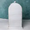 LED Işıklı Eskitme Şömine Saat