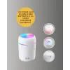 LED Işıklı Sessiz Masaüstü Nemlendirici – 3 Buhar Modu