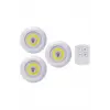 Led Lamba 3lü Uzaktan Kumandalı Yapışkanlı