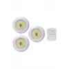 Led Lamba 3lü Uzaktan Kumandalı Yapışkanlı
