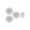 Led Lamba 3lü Uzaktan Kumandalı Yapışkanlı
