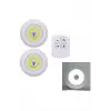 Led Lamba 3lü Uzaktan Kumandalı Yapışkanlı