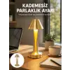 LED Masa Lambası 3 Renk Ayarlı Şarjlı Kablosuz Modern Tasarım Yeni Nesil