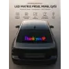 LED Matrix Piksel Panel Işığı USB Uygulama Kontrollü Kaydırmalı Yazı Ekranı