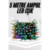 Ledli Fişli Led Dekor Lambası 5M RGB Yılbaşı Ağacı Işığı