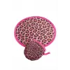 Leopar Desenli Kore Yelpaze 20 cm