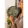 Leopar Desenli Kore Yelpaze 20 cm