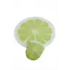 Limon Desenli Kore Yelpaze