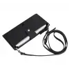 Lozan Strap 6.5 inch Uyumlu Deri Kartlıklı Kılıf ERC1 Siyah