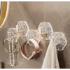 Lüks 5’li Duvar Askısı Banyo Mutfak İçin Havlu  Askılık