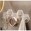 Lüks 5’li Duvar Askısı Banyo Mutfak İçin Havlu  Askılık