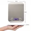 Lüx Dijital Mutfak Terazisi 5 Kg 1 Gr Hassas Paslanmaz Çelik + Pil
