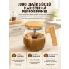 Manyetik Karıştırıcı Kupa – 400 ml, C Tipi Şarjlı, Akıllı Tasarım Yeni Nesil