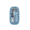 Mavi Kablosuz Mouse Bluetooth ve USB Çift Mod Bağlantılı