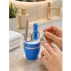 Mavi Kişisel Bakım Seti Cımbız Makas Tırnak Makası ve Törpü