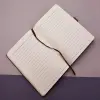 Mavi Termo Deri Defter Ve Metal Roller Kalem Seti
