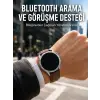 Metal, Deri ve Silikon Kordonlu Çok Fonksiyonlu Akıllı Saat