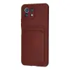 Mi 11 Lite Kılıf Kelvin Kartvizitli  - Bordo